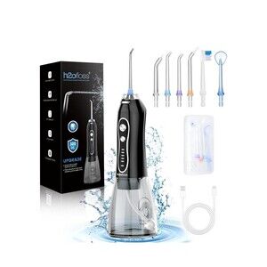 Water Dental Flosser Teeth Pick -Portable Oral Irrigator with 5 Modes, Black